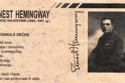Dušan Gačić: Ernest Hemingway