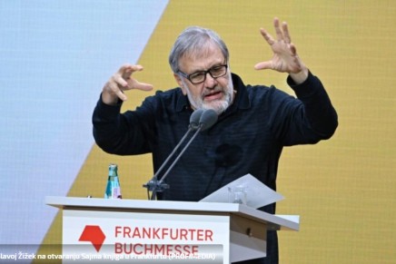 Incident tokom govora Slavoja Žižeka u Frankfurtu – Dodjela nagrade palestinskoj autorici otkazana