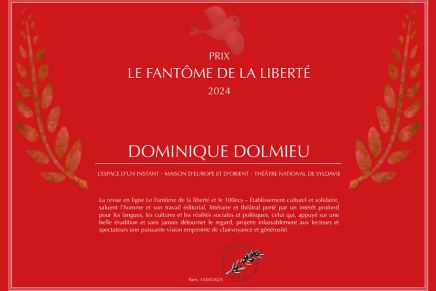 Književna nagrada Fantom slobode/Le Fantôme de la liberté za 2024. Dominiqueu Dolimueuu